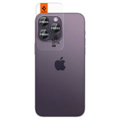 PROTEZIONE PER FOTOCAMERA SPIGEN OPTIK.TR "EZ FIT" CAMERA PROTECTOR 2-PACK IPHONE 14 PRO / 14 PRO MAX NERO