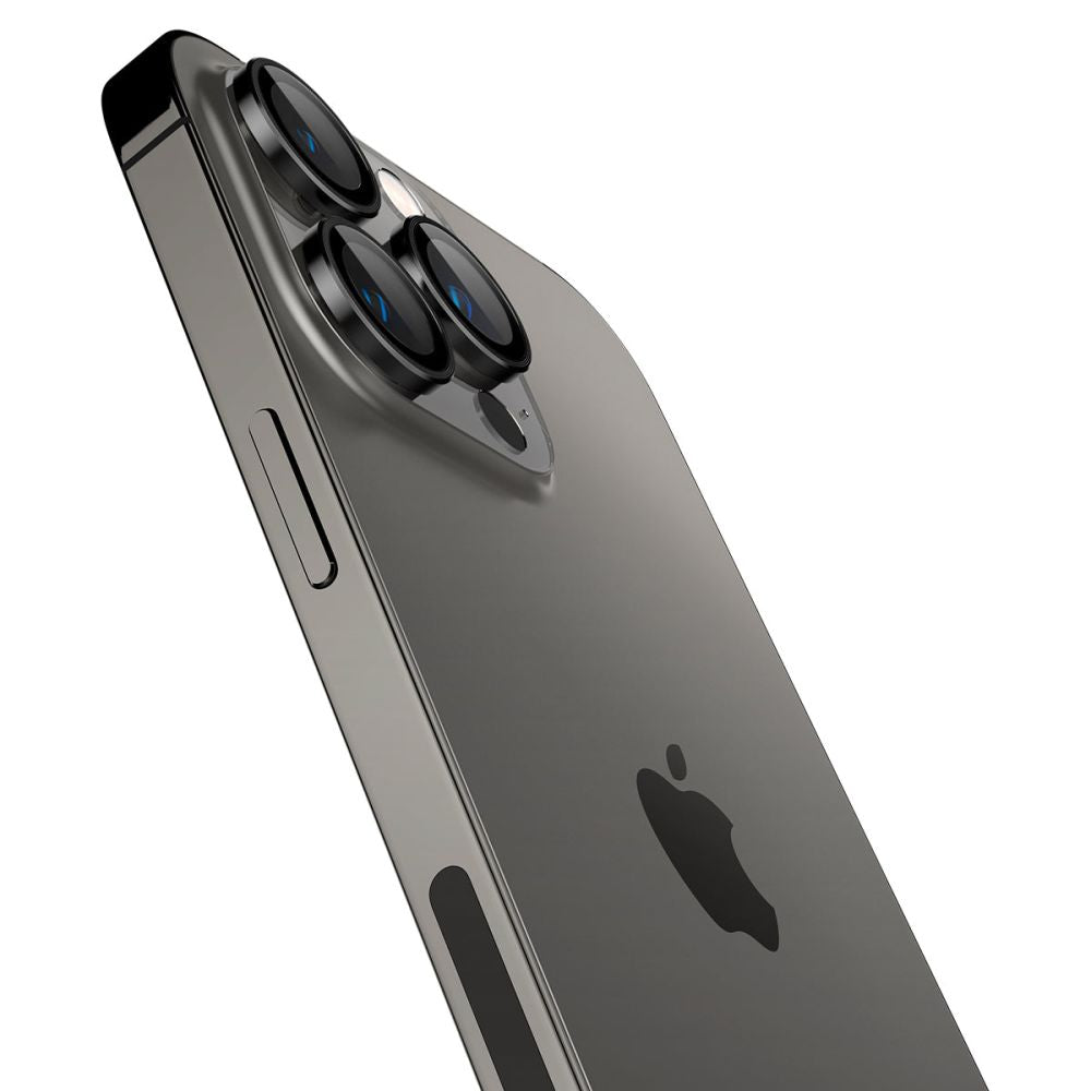 PROTEZIONE PER FOTOCAMERA SPIGEN OPTIK.TR "EZ FIT" CAMERA PROTECTOR 2-PACK IPHONE 14 PRO / 14 PRO MAX NERO