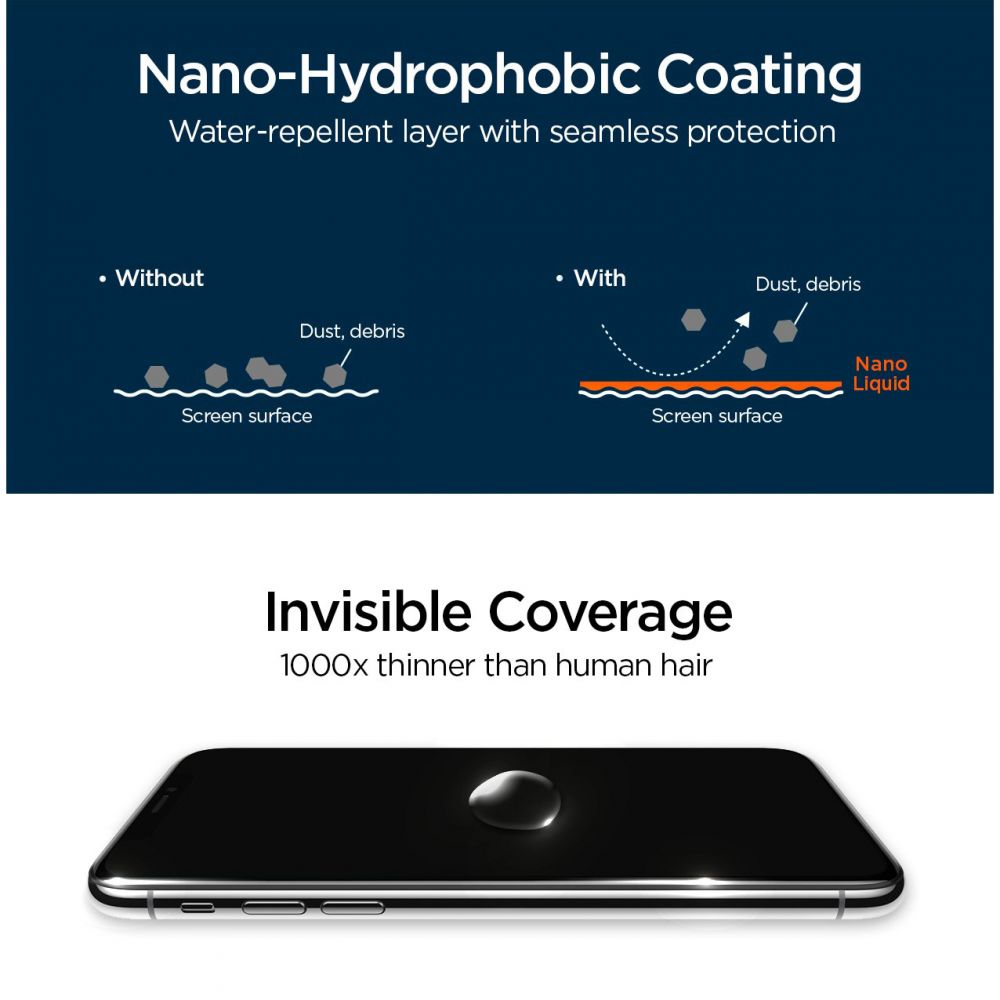 VETRO RESISTENTE LIQUIDO SPIGEN GLAS.TR NANO
