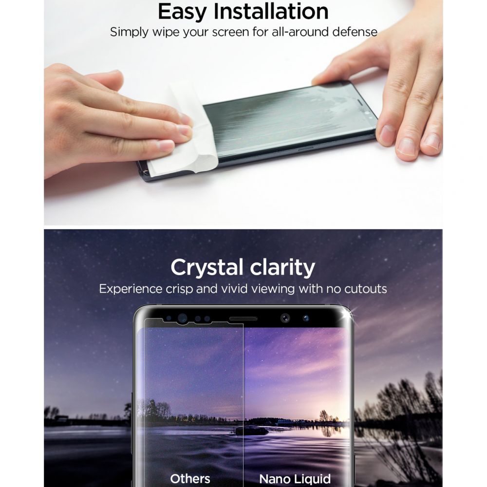 VETRO RESISTENTE LIQUIDO SPIGEN GLAS.TR NANO