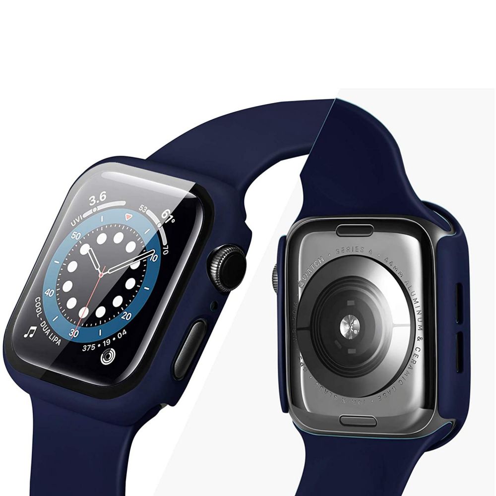 360° COVER PROTETTIVO PER APPLE WATCH 44 MM DOOP DEFENSE 360GUARD NERO