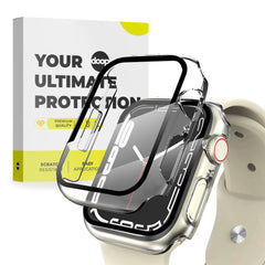 360° CASE PROTEZIONE PER APPLE WATCH 45 MM DOOP DEFENSE 360GUARD CLEAR