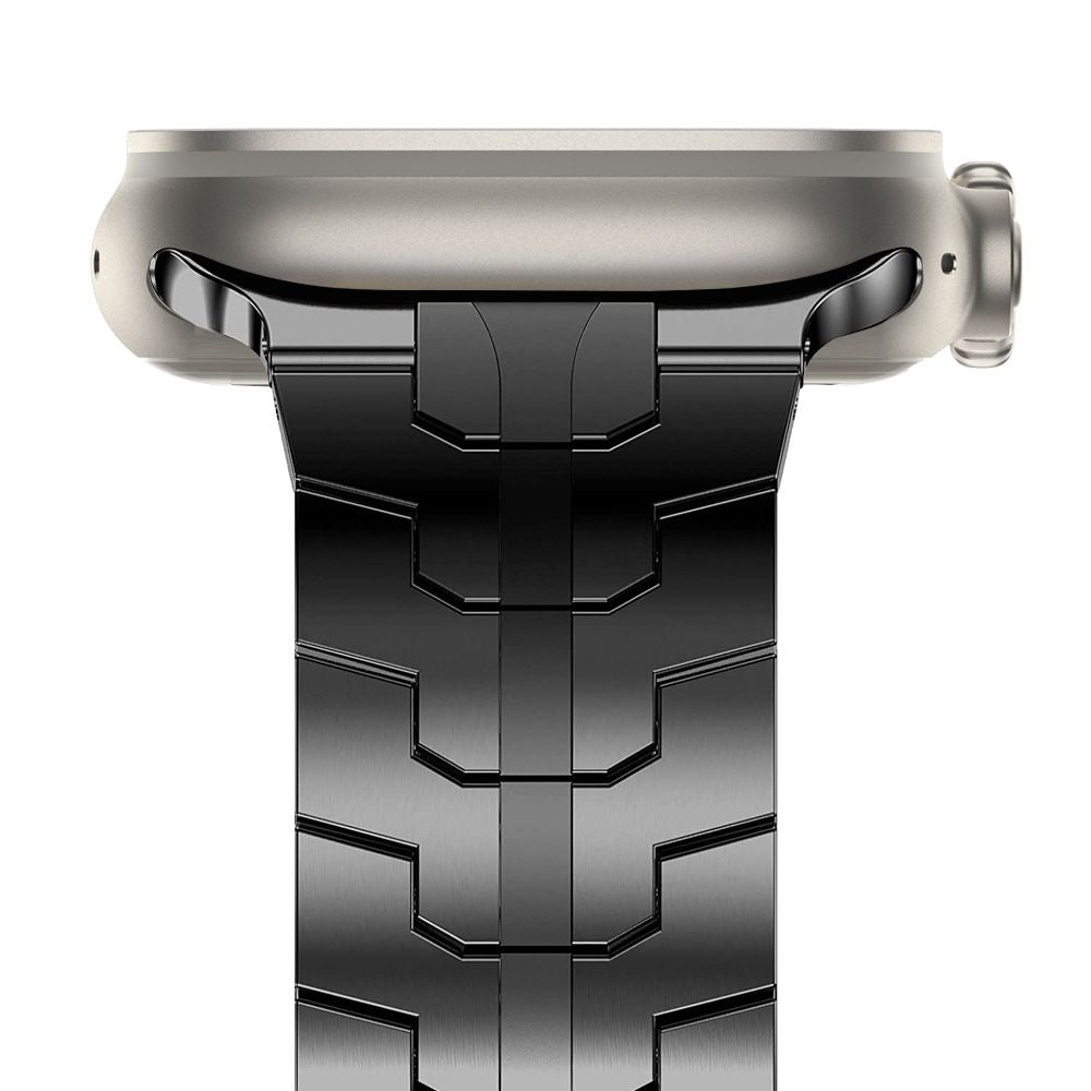 CINTURINO DOOP IN ACCIAIO INOSSIDABILE PER APPLE WATCH 6 / 7 / 8 / 9 / 10 / SE / ULTRA 1 / 2 (44 / 45 / 46 / 49 MM) NERO