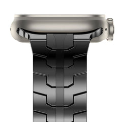 CINTURINO DOOP IN ACCIAIO INOSSIDABILE PER APPLE WATCH 6 / 7 / 8 / 9 / 10 / SE / ULTRA 1 / 2 (44 / 45 / 46 / 49 MM) NERO