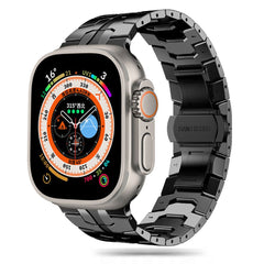 CINTURINO DOOP IN ACCIAIO INOSSIDABILE PER APPLE WATCH 6 / 7 / 8 / 9 / 10 / SE / ULTRA 1 / 2 (44 / 45 / 46 / 49 MM) NERO