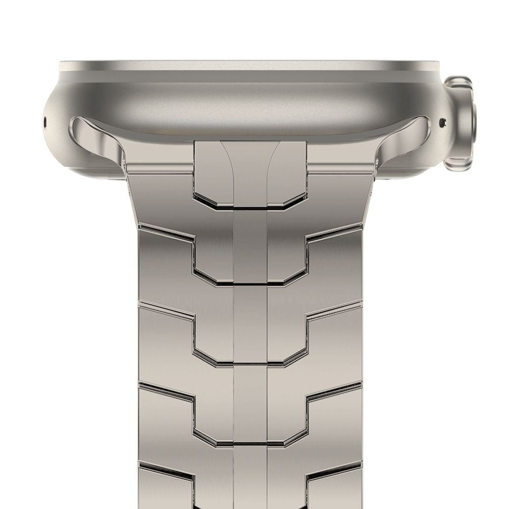 CINTURINO DOOP LINEA IN ACCIAIO INOSSIDABILE PER APPLE WATCH 6 / 7 / 8 / 9 / 10 / SE / ULTRA 1 / 2 (44 / 45 / 46 / 49 MM) TITANIO
