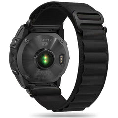CINTURINO IN NYLON PER GARMIN 26MM FENIX 3 / 5X / 3HR / 5X PLUS / 6X / 6X PRO / 7X HEYBAND NYLON PRO NERO