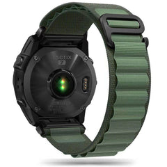 CINTURINO IN NYLON PER GARMIN 26MM FENIX 3 / 5X / 3HR / 5X PLUS / 6X / 6X PRO / 7X HEYBAND NYLON PRO VERDE MILITARE