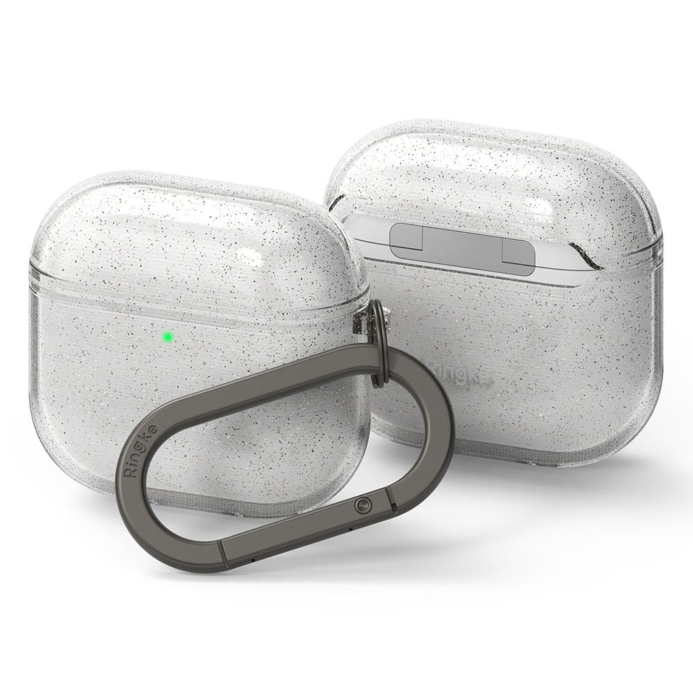 CUSTODIA RINGKE AIR APPLE AIRPODS 4 GLITTER CLEAR