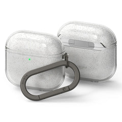 CUSTODIA RINGKE AIR APPLE AIRPODS 4 GLITTER CLEAR
