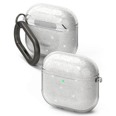 CUSTODIA RINGKE AIR APPLE AIRPODS 4 GLITTER CLEAR