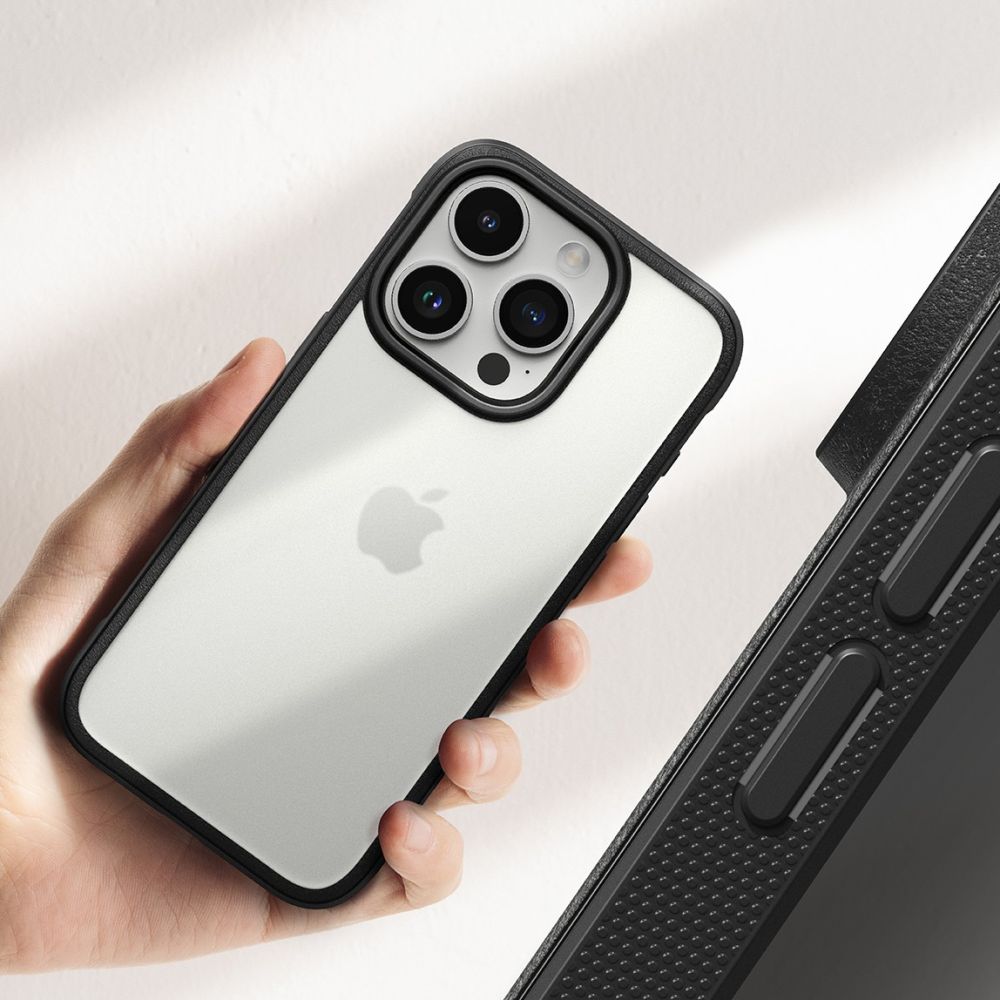 COPERTURA RINGKE FUSION BOLD IPHONE 15 PRO MAX NERO OPACO