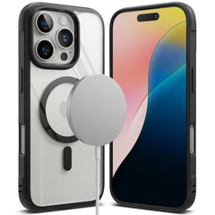 COPERTURA RINGKE FUSION BOLD MAGNETICA MAGSAFE IPHONE 16 PRO NERA