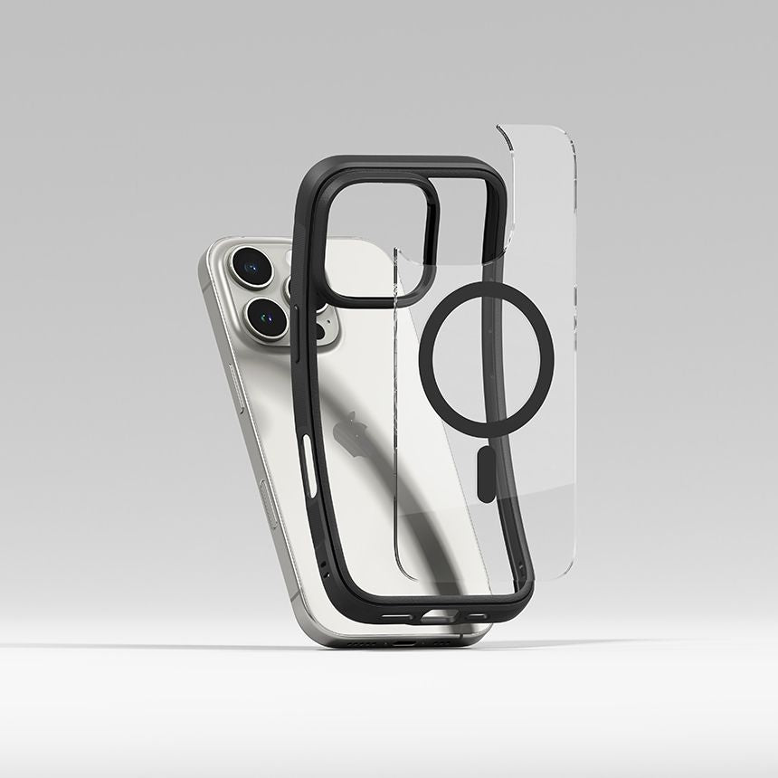 COPERTURA RINGKE FUSION BOLD MAGNETICA MAGSAFE IPHONE 16 PRO MAX NERA