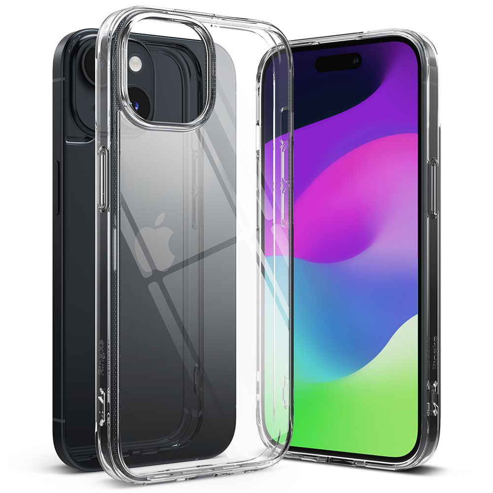CUSTODIA RINGKE FUSION IPHONE 15 PLUS TRASPARENTE