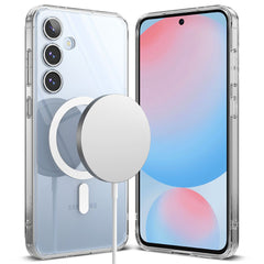 COPERTURA RINGKE FUSION MAGNETICA MAGSAFE GALAXY S24 FE TRASPARENTE