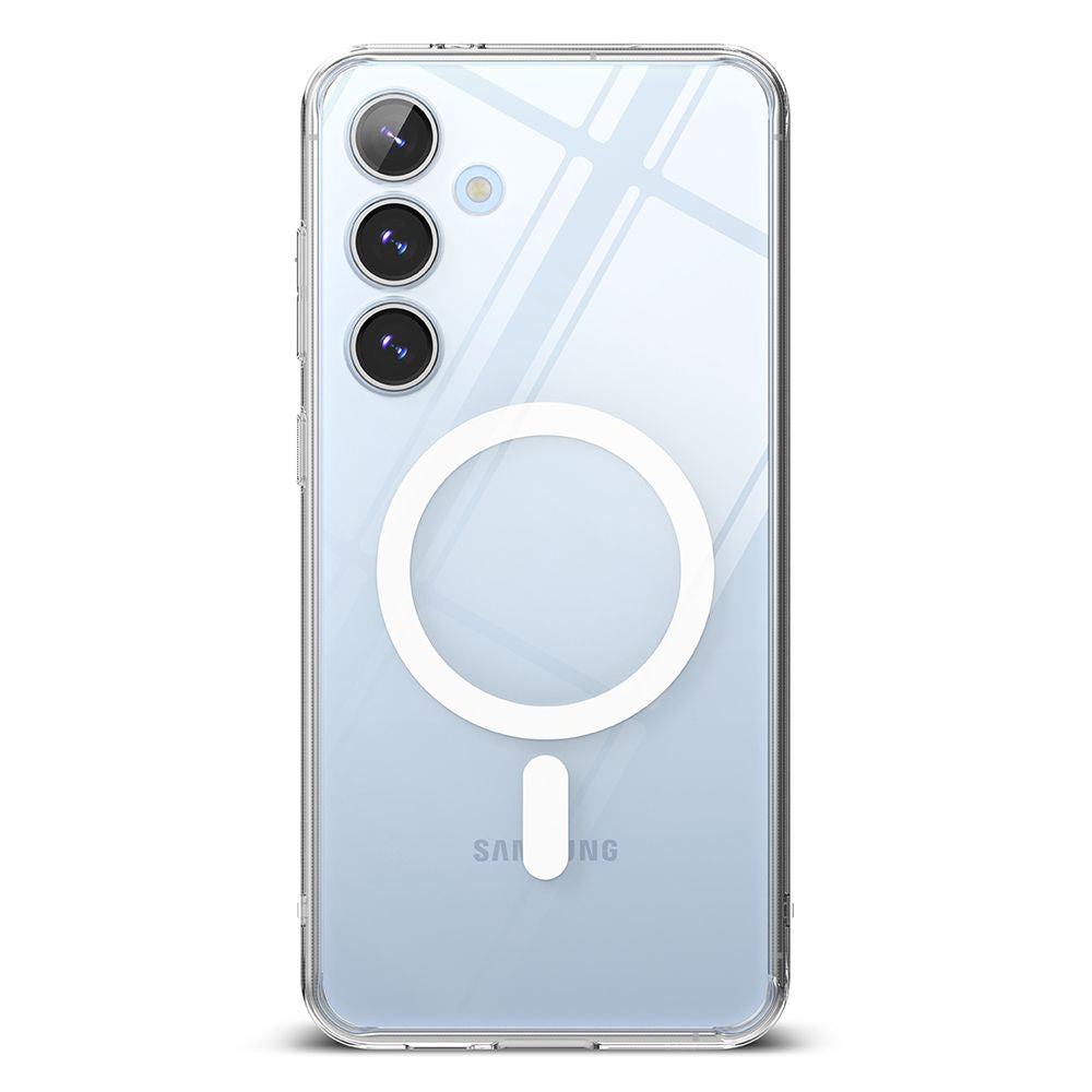 COPERTURA RINGKE FUSION MAGNETICA MAGSAFE GALAXY S24 FE TRASPARENTE