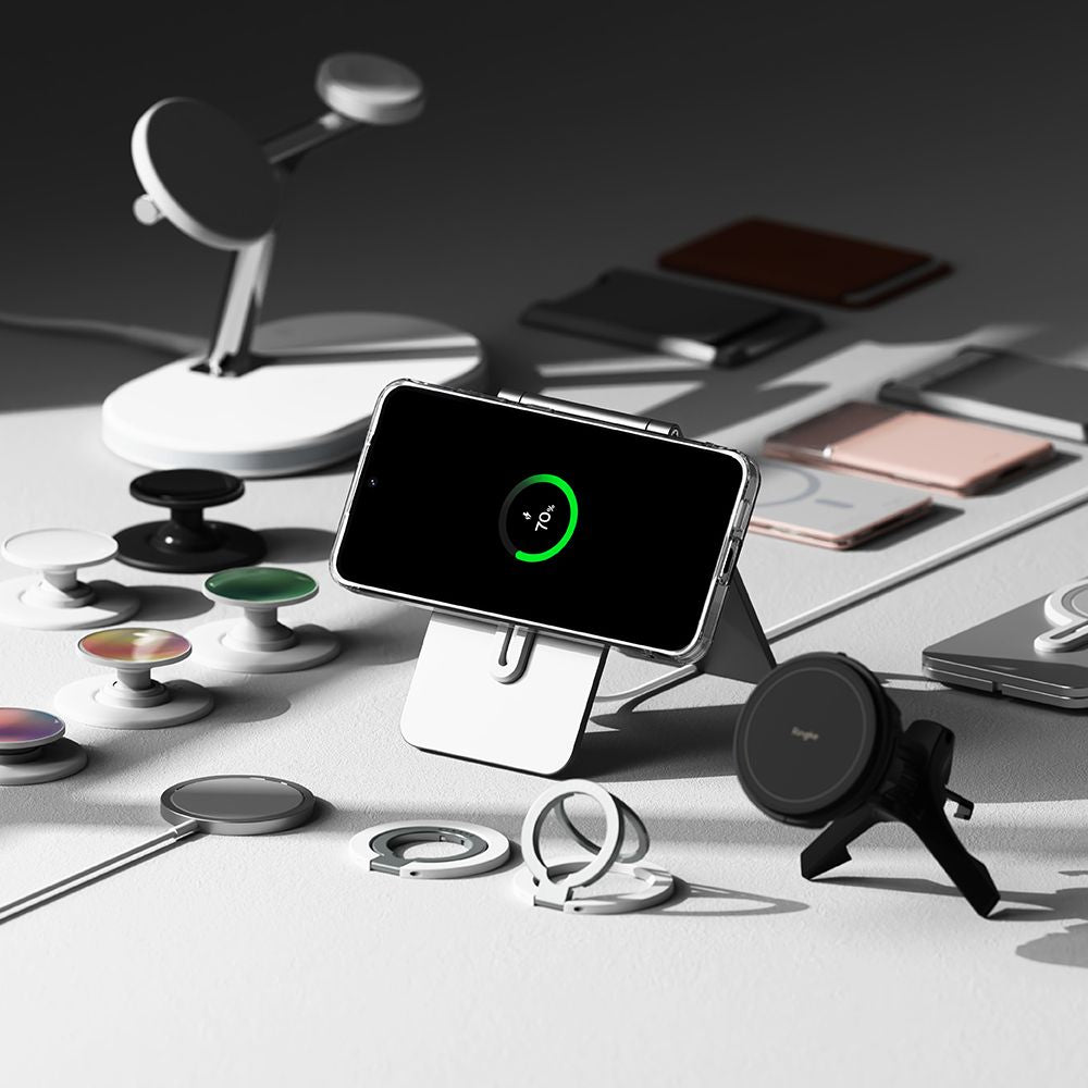 COPERTURA RINGKE FUSION MAGNETICA MAGSAFE GALAXY S24 FE TRASPARENTE