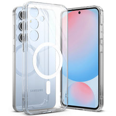 COPERTURA RINGKE FUSION MAGNETICA MAGSAFE GALAXY S24 FE TRASPARENTE