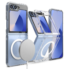 COPERTURA PER GALAXY Z FLIP 6 RINGKE FUSION MAGNETIC MAGSAFE TRASPARENTE