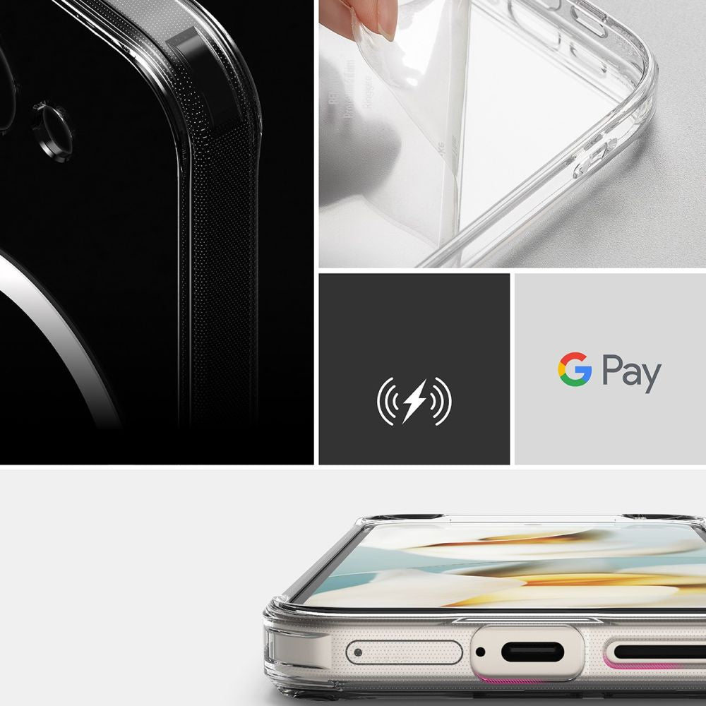 COPERTURA RINGKE FUSION MAGNETICA MAGSAFE GOOGLE PIXEL 9A TRASPARENTE