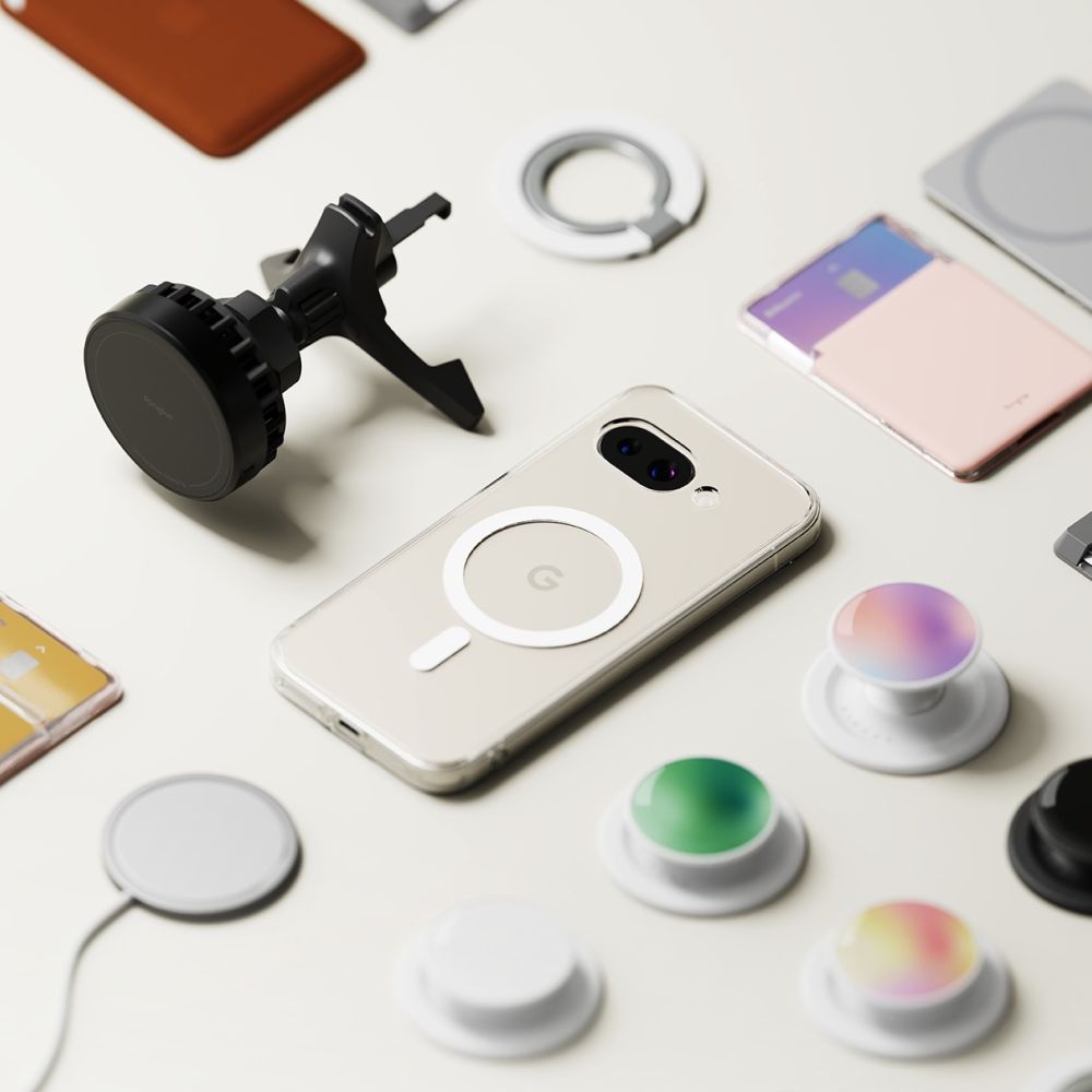COPERTURA RINGKE FUSION MAGNETICA MAGSAFE GOOGLE PIXEL 9A TRASPARENTE