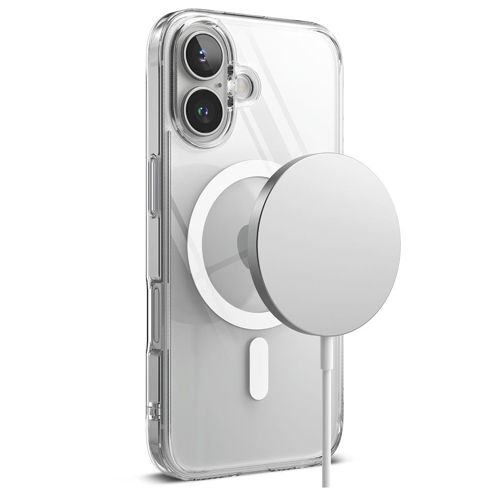 COPERTURA RINGKE FUSION MAGNETICA MAGSAFE IPHONE 16 TRASPARENTE