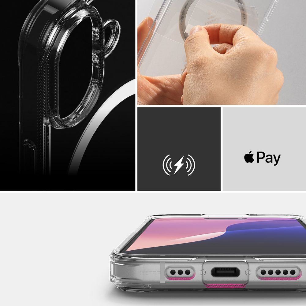 COPERTURA RINGKE FUSION MAGNETICA MAGSAFE IPHONE 16 TRASPARENTE