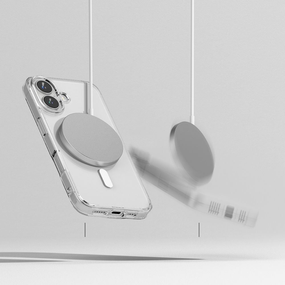 COPERTURA RINGKE FUSION MAGNETICA MAGSAFE IPHONE 16 TRASPARENTE