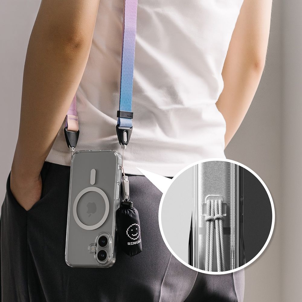 COPERTURA RINGKE FUSION MAGNETICA MAGSAFE IPHONE 16 TRASPARENTE