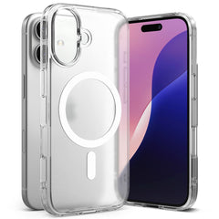 COPERTURA RINGKE FUSION MAGNETICA MAGSAFE IPHONE 16 TRASPARENTE OPACA