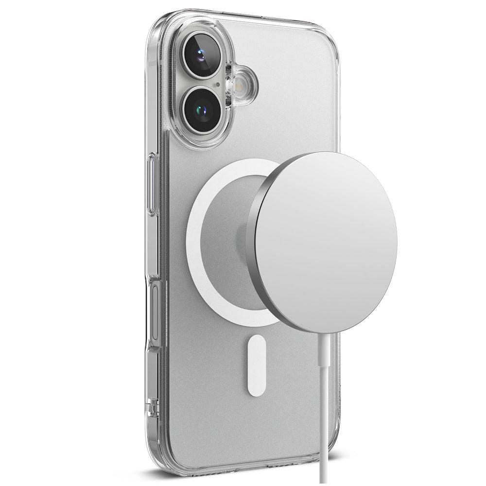 COPERTURA RINGKE FUSION MAGNETICA MAGSAFE IPHONE 16 TRASPARENTE OPACA