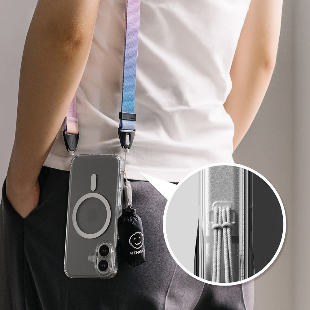 COPERTURA RINGKE FUSION MAGNETICA MAGSAFE IPHONE 16 TRASPARENTE OPACA