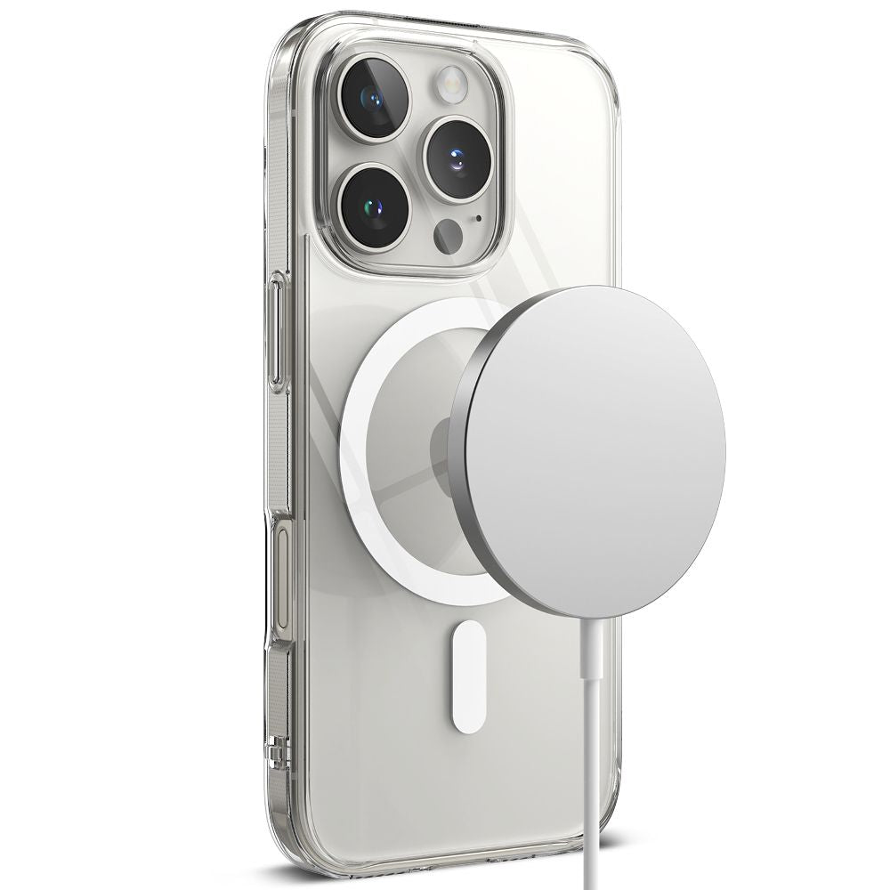 COPERTURA RINGKE FUSION MAGNETICA MAGSAFE IPHONE 16 PRO TRASPARENTE