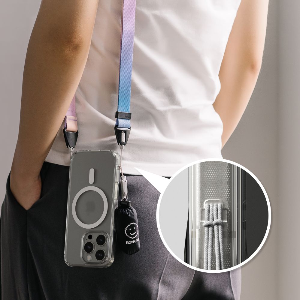 COPERTURA RINGKE FUSION MAGNETICA MAGSAFE IPHONE 16 PRO TRASPARENTE OPACA