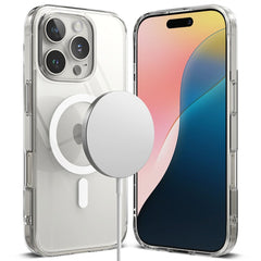 COPERTURA RINGKE FUSION MAGNETICA MAGSAFE IPHONE 16 PRO MAX TRASPARENTE