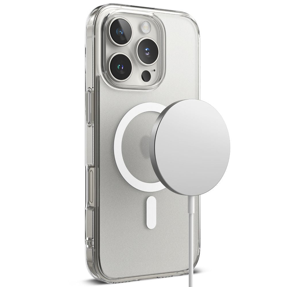 COPERTURA RINGKE FUSION MAGNETICA MAGSAFE IPHONE 16 PRO MAX TRASPARENTE OPACA
