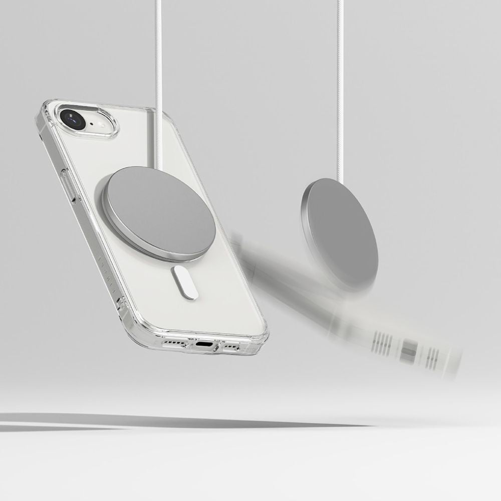 COPERTURA RINGKE FUSION MAGNETICA MAGSAFE IPHONE 16E TRASPARENTE