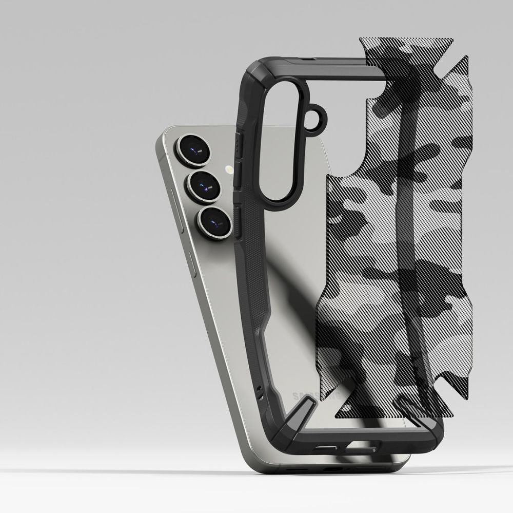 COPERTURA RINGKE FUSION X GALAXY S25 CAMO NERA