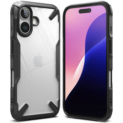 CUSTODIA PER IPHONE 16 RINGKE FUSION X NERA