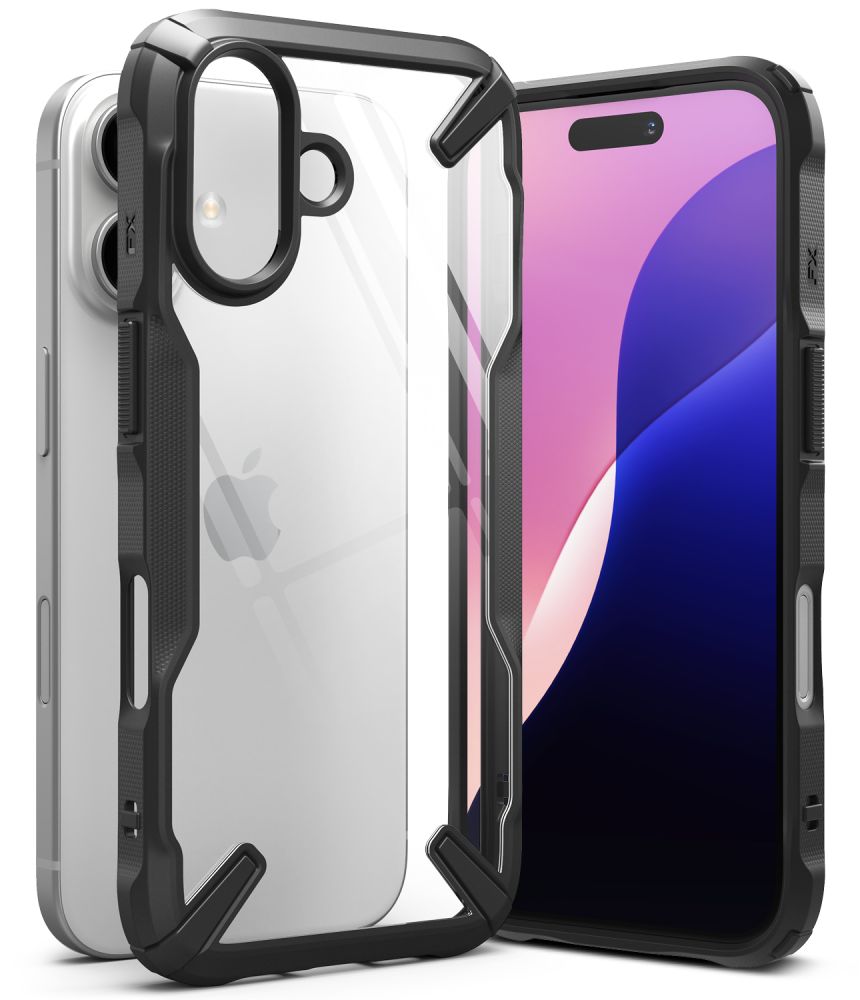CUSTODIA PER IPHONE 16 RINGKE FUSION X NERA