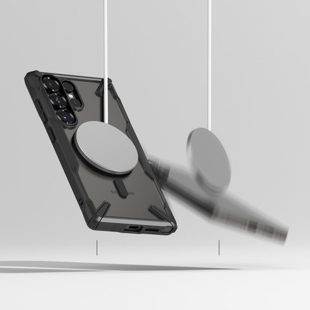 COPERTURA RINGKE FUSION X MAGNETICA MAGSAFE GALAXY S25 ULTRA NERA