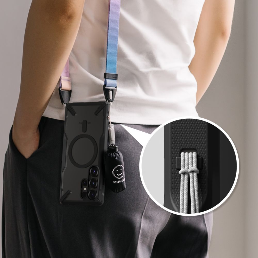 COPERTURA RINGKE FUSION X MAGNETICA MAGSAFE GALAXY S25 ULTRA NERA
