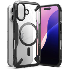 COPERTURA RINGKE FUSION X MAGNETICA MAGSAFE IPHONE 16 NERA