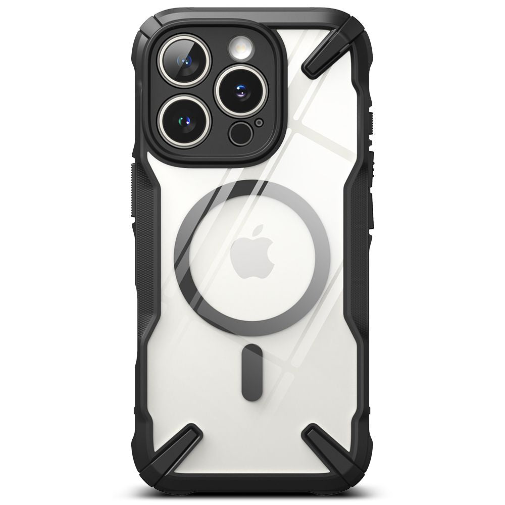 COPERTURA RINGKE FUSION X MAGNETICA MAGSAFE IPHONE 16 PRO NERA