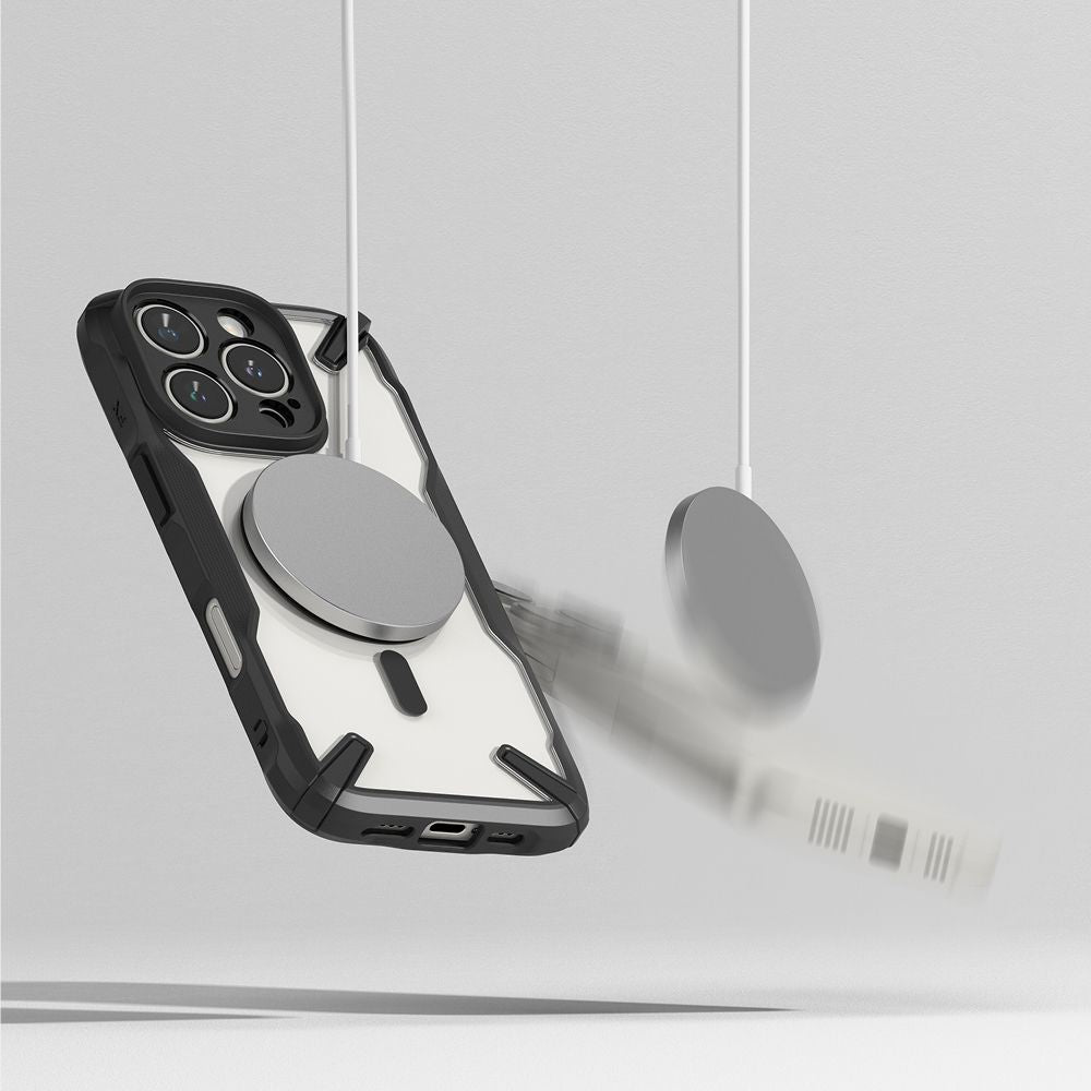 COPERTURA RINGKE FUSION X MAGNETICA MAGSAFE IPHONE 16 PRO MAX NERA