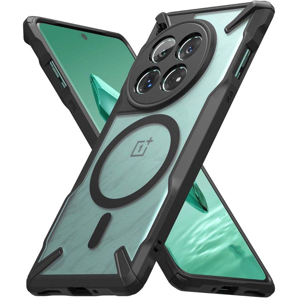 RINGKE FUSION X MAGNETICO MAGSAFE ONEPLUS 12 NERO OPACO