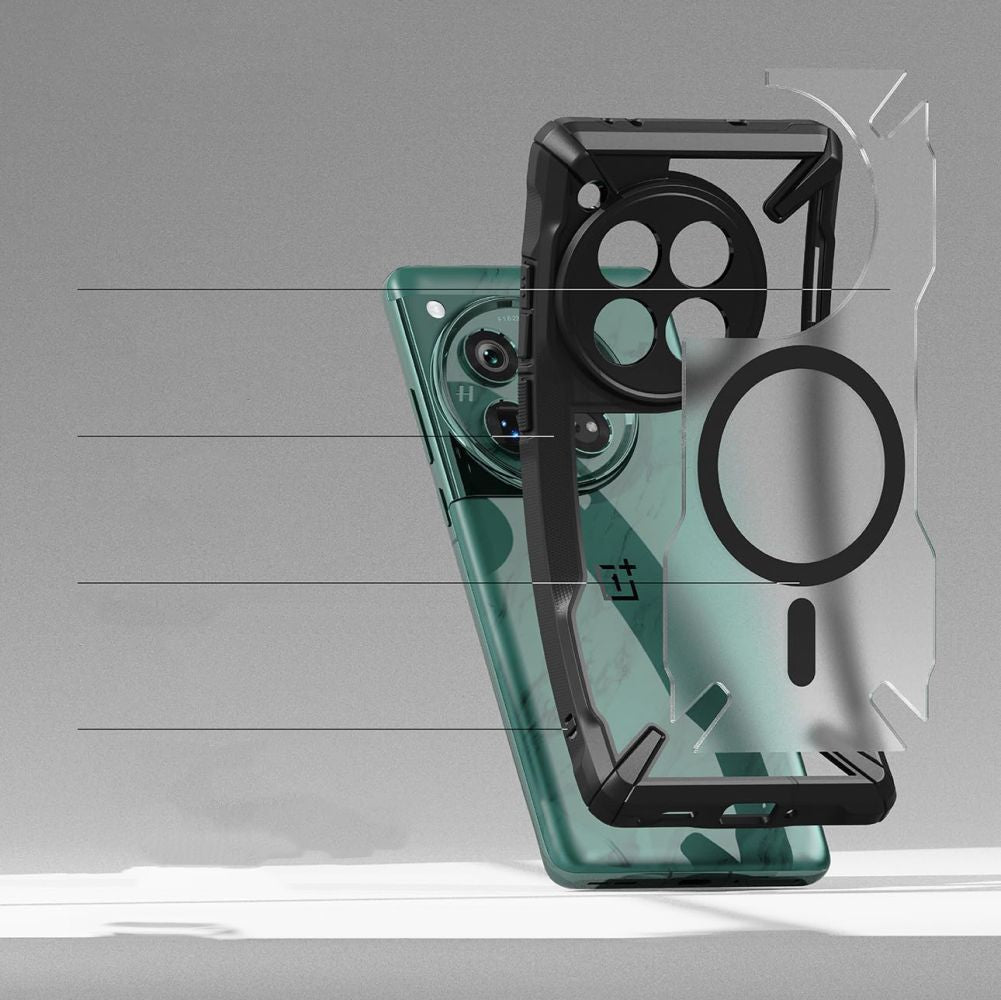 RINGKE FUSION X MAGNETICO MAGSAFE ONEPLUS 12 NERO OPACO