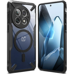 COPERTURA RINGKE FUSION X MAGNETICA MAGSAFE ONEPLUS 13 NERA