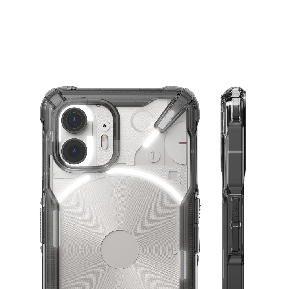 COPERTURA RINGKE FUSION X NOTHING PHONE 2 NERO FUMO